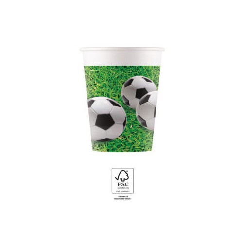 Football Soccer Field paper cup 8 pcs 200 ml FSC