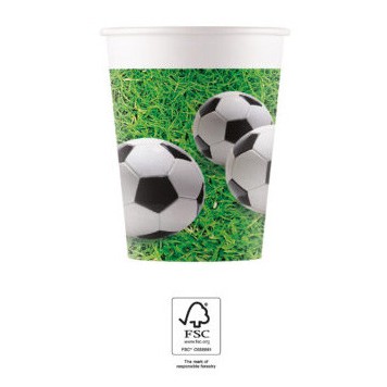 Football Soccer Field paper cup 8 pcs 200 ml FSC