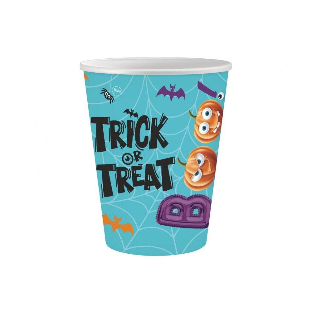 Halloween Boo paper cup 6 pcs 250 ml