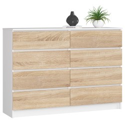 KOMODA K140 8SZ CLP BIAŁY / SONOMA