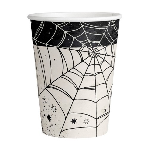 Halloween Web paper cups 8 pcs 250 ml