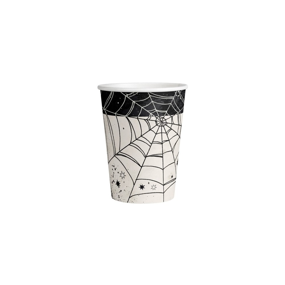 Halloween Web paper cups 8 pcs 250 ml