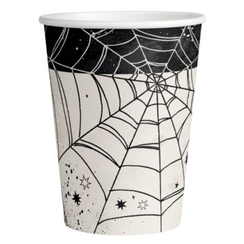 Halloween Web paper cups 8 pcs 250 ml
