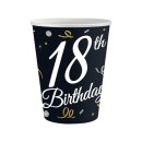 Happy Birthday B&C Happy Birthday 18 paper cups 6 pcs 200 ml