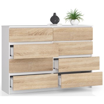 KOMODA K140 8SZ CLP BIAŁY / SONOMA