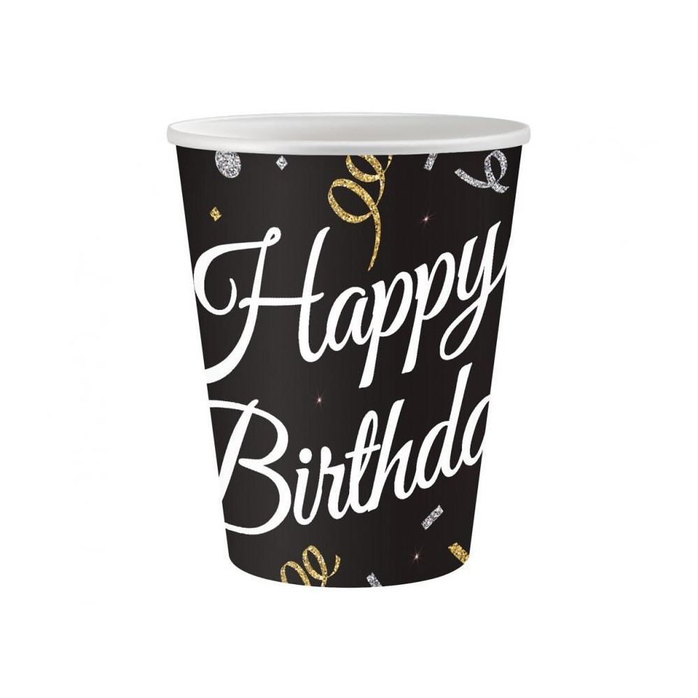 Happy Birthday B&C Happy Birthday paper cup 6 pcs 250 ml