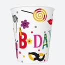Happy Birthday Funny Happy Birthday paper cup 8 pcs 250 ml