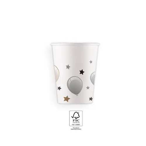 Happy Birthday Milestone Happy Birthday paper cup 8 pcs 200 ml FSC