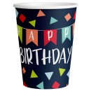 Happy Birthday Reason To Celebrate Happy Birthday paper cup 8 pcs 250 ml