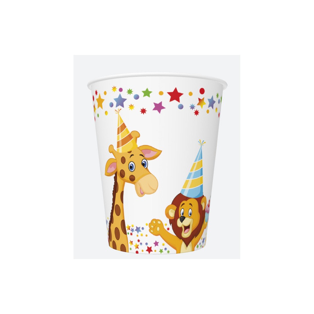 Happy Birthday Star Happy Birthday paper cup 8 pcs 250 ml