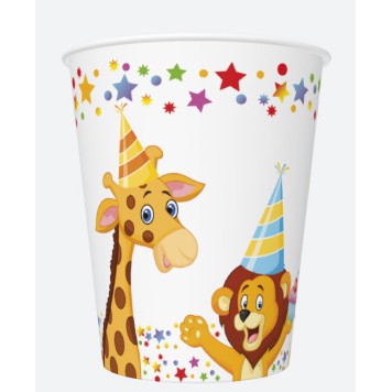Happy Birthday Star Happy Birthday paper cup 8 pcs 250 ml