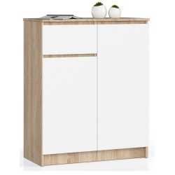 KOMODA K80 2D 1SZ CLP PK DĄB SONOMA / BIAŁY