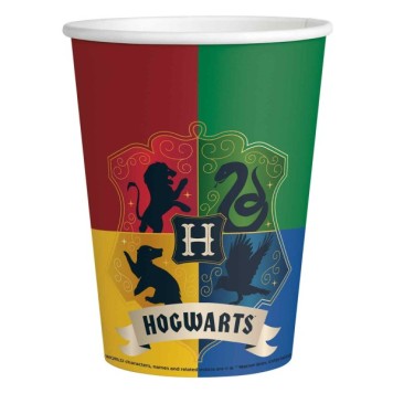 Harry Potter Houses paper cup 8 pieces 250 ml