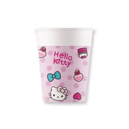 Hello Kitty Fashion paper cup 8 pcs 200 ml