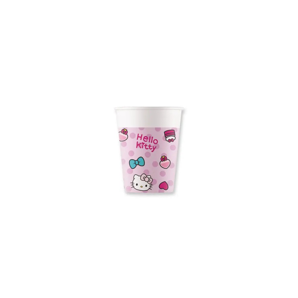 Hello Kitty Fashion paper cup 8 pcs 200 ml