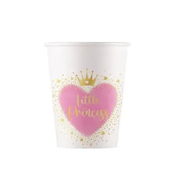 Princess Little Princess paper cup 8 pcs 200 ml FSC