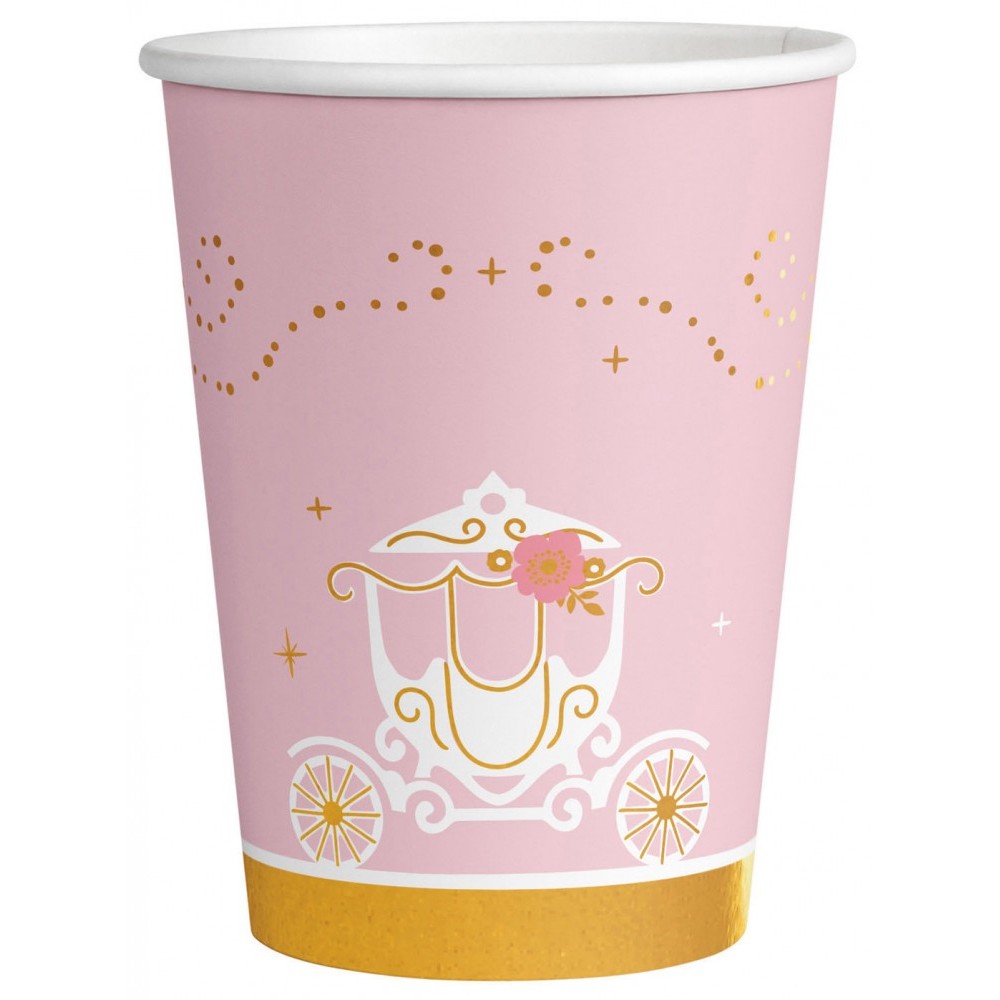 Princess Swan paper cup 8 pcs 250 ml