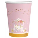 Princess Swan paper cup 8 pcs 250 ml