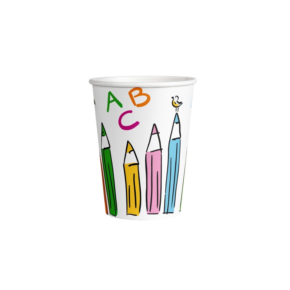 My School Start School Start paper cup pack of 8 250 ml