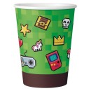 Gamer Game On Paper Cup Set of 6, 200 ml