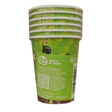 Gamer Game On Paper Cup Set of 6, 200 ml