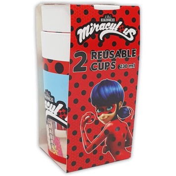 Miraculous Ladybug Hero plastic cup 2-piece set 230 ml