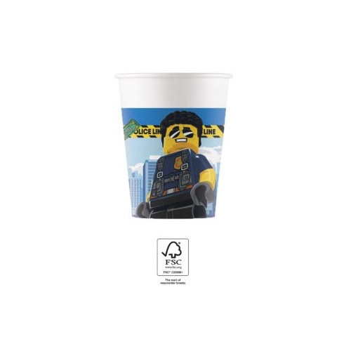 Lego City paper cup 8 pcs 200 ml FSC