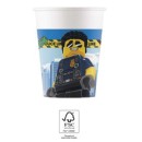Lego City paper cup 8 pcs 200 ml FSC