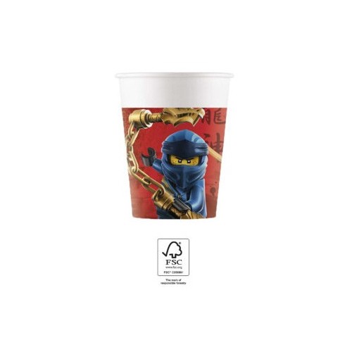 Lego Ninjago paper cup 8 pcs 200 ml FSC