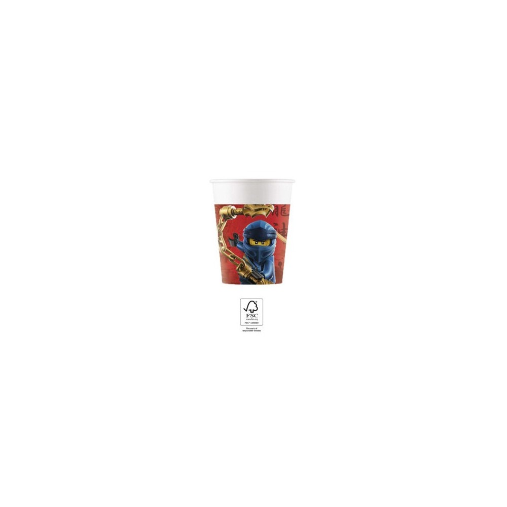 Lego Ninjago paper cup 8 pcs 200 ml FSC