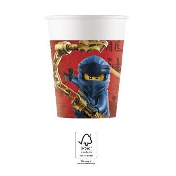 Lego Ninjago paper cup 8 pcs 200 ml FSC