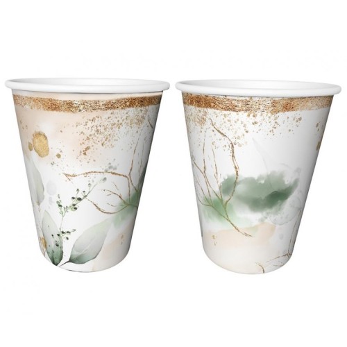 Party Feelings Leaf Paper Cup 6 pcs 240 ml
