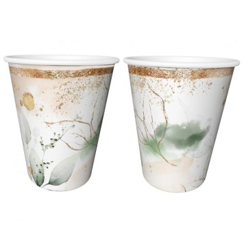 Party Feelings Leaf Paper Cup 6 pcs 240 ml