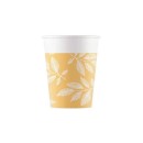 Flower Orange Leaves Leaf paper cup 8 pcs 200 ml