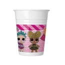 LOL Surprise Glitterati plastic cup set 8 pcs 200 ml