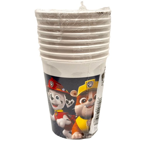 Paw Patrol Blue paper cup 8 pcs 200 ml FSC