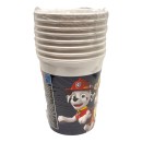 Paw Patrol Blue paper cup 8 pcs 200 ml FSC