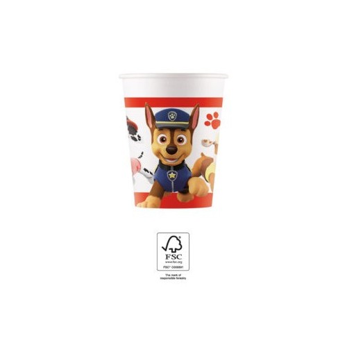 Paw Patrol Ready For Action paper cup 8 pcs 200 ml FSC