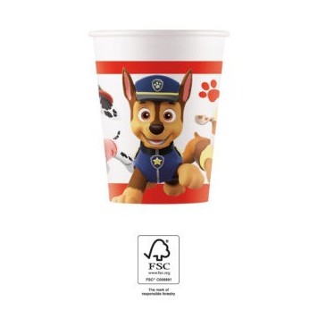 Paw Patrol Ready For Action paper cup 8 pcs 200 ml FSC