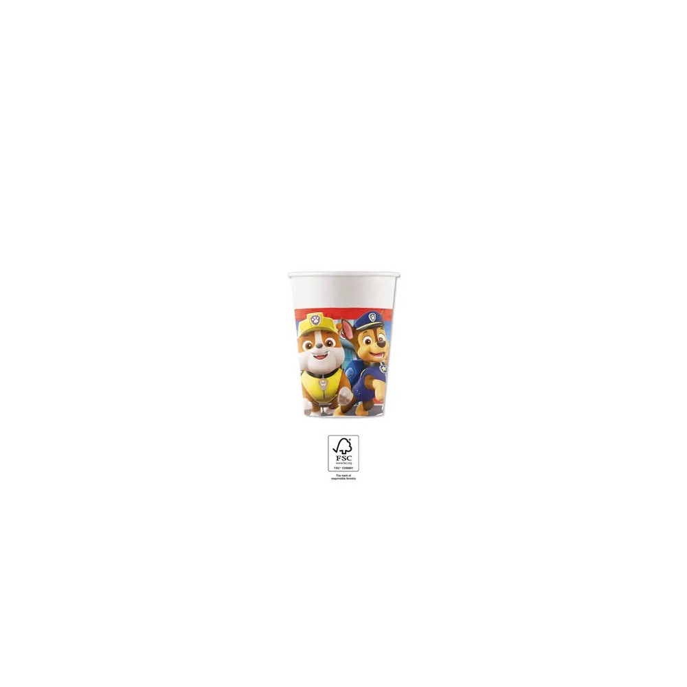 Paw Patrol Rescue Heroes paper cup 8 pcs 200 ml FSC