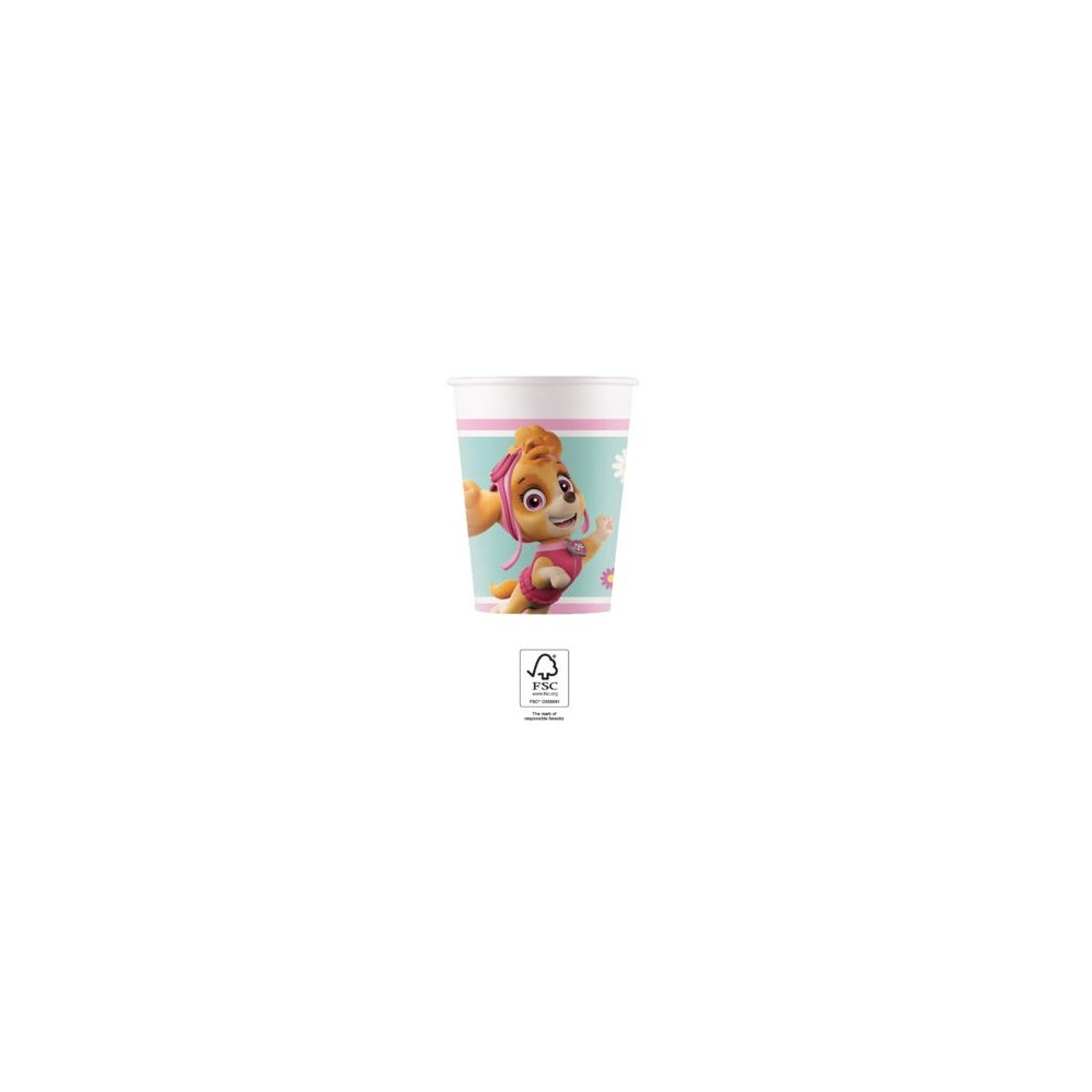 Paw Patrol Skye and Everest paper cup 8 pcs 200 ml FSC