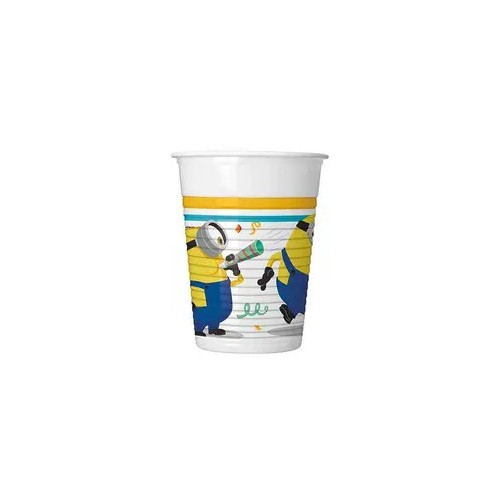 Minions The Rise of Gru plastic cup set of 8, 200 ml