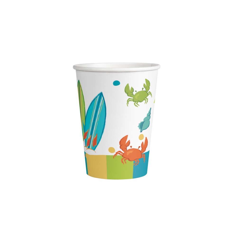 Summer Surf Party paper cup 8 pcs 250 ml