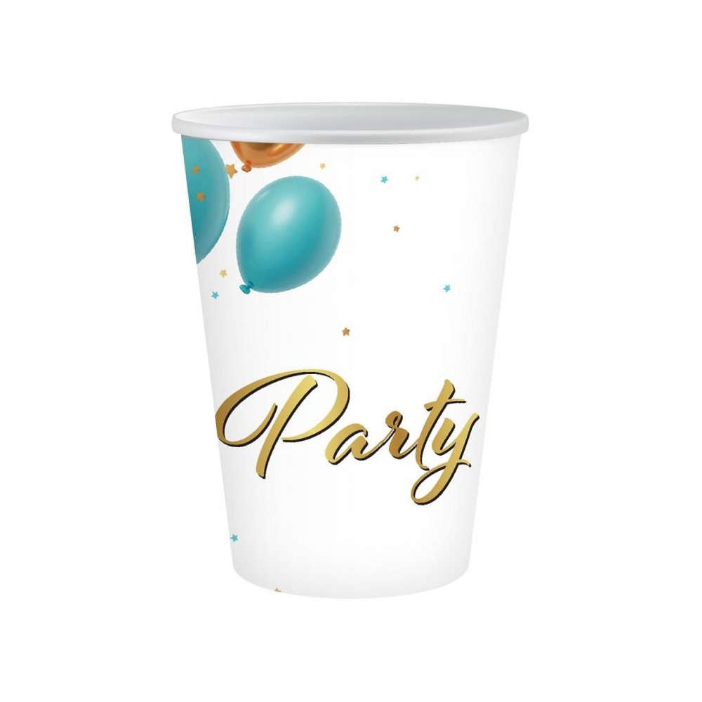 Party Balloon paper cup 6-piece set 250 ml