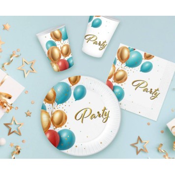 Party Balloon paper cup 6-piece set 250 ml