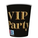 Party Gold VIP paper cup set of 8, 250 ml