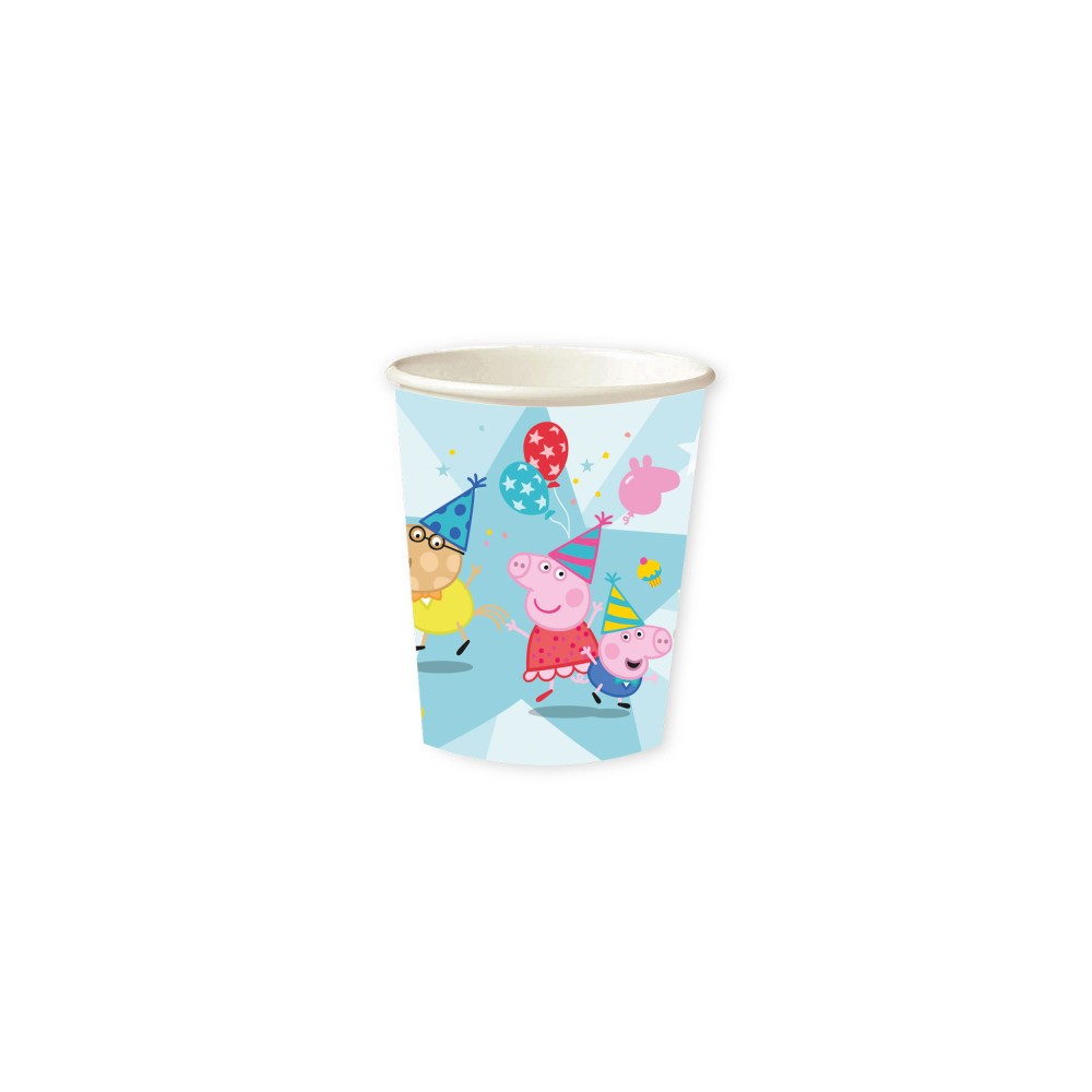 Peppa Pig Celebration paper cup 8 pcs 250 ml