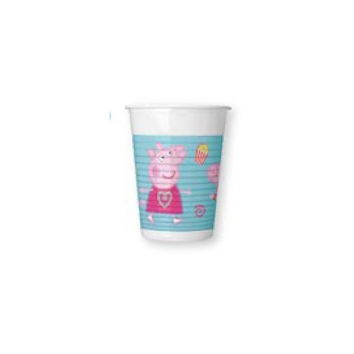 Peppa Pig Messy Play plastic cup set, 8 pcs, 200 ml