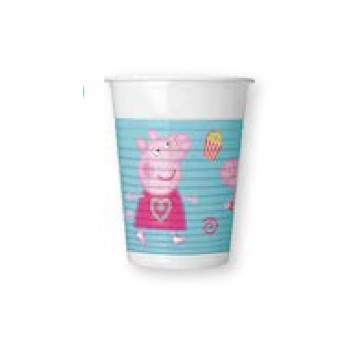 Peppa Pig Messy Play plastic cup set, 8 pcs, 200 ml