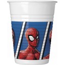 Spiderman Crime Fighter plastic cup set of 8, 200 ml